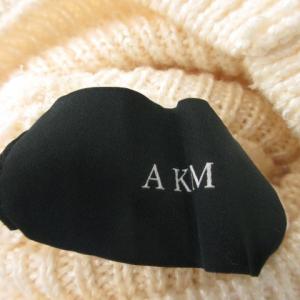AKM ニット セーター S ベージュ タートルネック ケーブルニット 長袖 /MN28 GY61