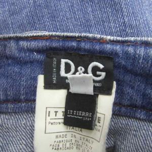 D&G デニムスカート フレアスカート ミニ丈 28 ブルー ウォッシュ加工 /SY47 GY61