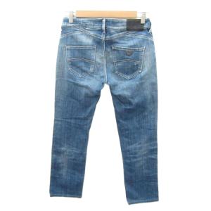 ARMANI JEANS デニムパンツ ジーンズ スリムパンツ 26 ブルー ダメージ加工 ウォッシュ加工 /SY59 GY61