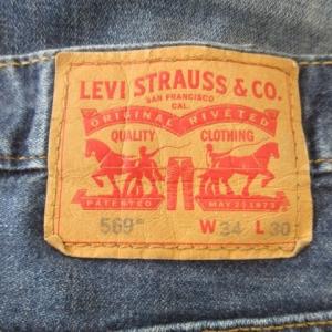 Levi's 569 ジーンズ W34 L30 インディゴ ダメージ加工