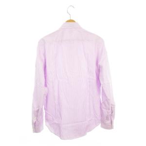 ORIAN Yシャツ ワイシャツ 長袖 ストライプ SLIM FIT 40 15 3/4 紫 パープル /AH9 GY61