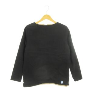 バスクシャツ 裏フリース 長袖 ロゴ 2 黒 ブラック /AH10 GY61