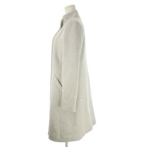UNTITLED コート スタンドカラー ロング マニッシュ ウール 2 ライトグレー /CK50 GY61