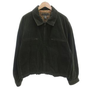 ジャケット XL 緑 グリーン レギュラーカラー コーデュロイ 長袖 ジップアップ 712660-00-2