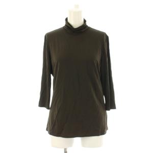 カットソー 七分袖 L 茶 ブラウン 無地 /LP GY61