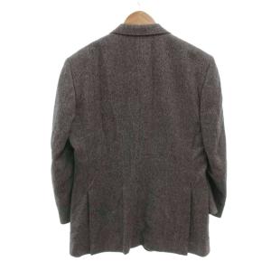 DAKS テーラードジャケット AB6 グレー 織り柄 ウール シングル 長袖 /NU GY61