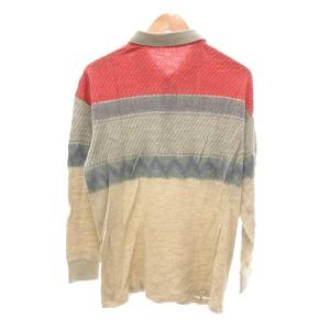 dunhill 美品 ヴィンテージ ポロシャツ ウール LL マルチカラー 長袖 /NL GY61