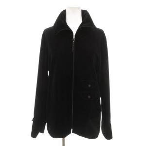 美品 ジャケット ブルゾン 11 黒 ブラック スタンドカラー 長袖 フラップポケット /SJ GY61