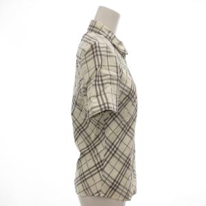 BURBERRY ブラウス チェック M ホワイト