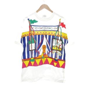 スポーツ sport Tシャツ 3 白 ホワイト サーカスプリント ラウンドネック 半袖 /NU GY61