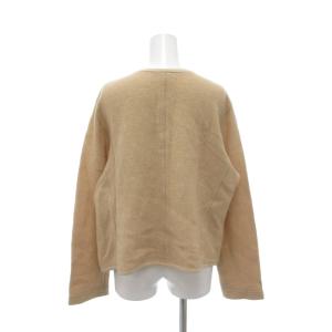 Leilian タグ付き カーディガン ニットジャケット 13+ キャメル 長袖 パイピングデザイン ベージュ /NU