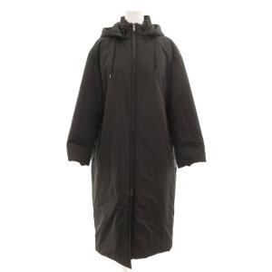 中綿コート フード ロング 34 黒 ブラック /JS GY61