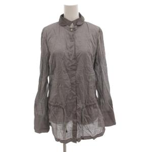 シャツ ブラウス 長袖 XXL グレー /FF GY61