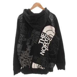 THE NORTH FACE パーカー フーディ ロゴプリント 長袖 XL 黒 ブラック /FF GY61
