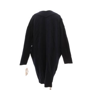 L'EQUIPE YOSHIE INABA タグ付き コクーンコート ノーカラー ミドル丈 38 紺 ネイビー /JS GY61