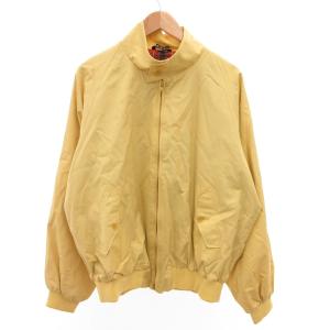 ジャケット ブルゾン ドッグイヤーカラー 裏地チェック 48 黄 イエロー /JS GY61