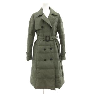 ダウンコート ロング ベルト ダブル 9 緑 グリーン /JS GY61