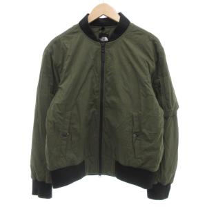 MA-1 トランジットボンバージャケット ブルゾン ジップアップ リップストップ L カーキ 緑 グリーン