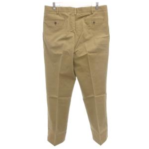 LANDS' END 美品 チノパンツ 91 ベージュ タック センタープレス  無地 322689 /HW GY61