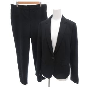 セットアップ パンツ スーツ フォーマル  3 黒 ブラック 無地 テーラードカラー 総裏地 フルレングス