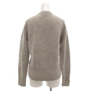 Brooks Brothers カーディガン ニット ウール S グレー 無地 ラウンドネック 長袖 /KR GY61