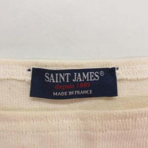 SAINT JAMES 美品 ロンT カットソー 46 アイボリー ボートネック 長袖 /NL GY61