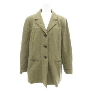 美品 ジャケット ウール 13+ 緑 グリーン ノッチドラペル /NL GY61