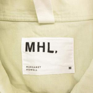 MHL. 美品 シャツ 胸ポケット 長袖 M ライトグリーン /NL GY61