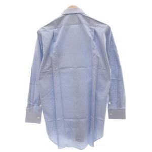 LANVIN タグ付き ワイシャツ 40-82 長袖 無地 青 ブルー /AE GY61