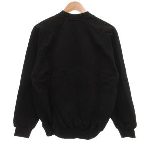 courreges トレーナー スウェット ロゴ ワッペン M 黒 ブラック /JS GY61