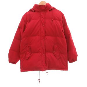 ダウンジャケット ブルゾン フード L 赤 レッド /JS GY61