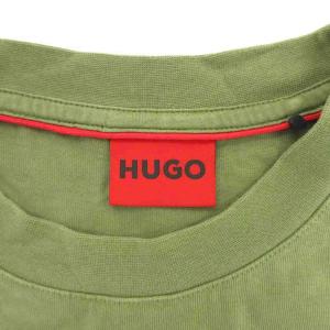 HUGO BOSS Tシャツ 半袖 ラウンドネック ロゴプリント M カーキ /YJ GY61