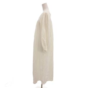 BALENCIAGA ネグリジェ ワンピース Vネック レース装飾 F 白 ホワイト /YJ GY61