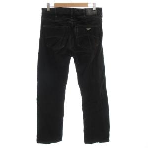 ARMANI JEANS デニムパンツ ジーンズ ストレート ジップアップ 33 黒 ブラック /GV GY61