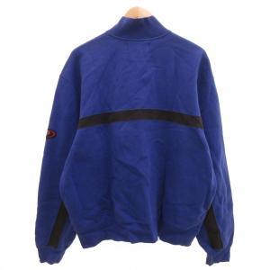 POLO SPORT RALPH LAUREN スウェット トレーナー ボタン ロゴ プリント XL 青 ブルー /JS GY61