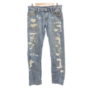デニムパンツ ジーンズ ダメージ加工 31 インディゴブルー /JS GY61