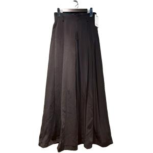 タグ付き パンツ ワイド ハイウェスト １ 黒 ブラック GY61