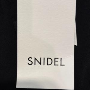 SNIDEL タグ付き パンツ ワイド ハイウェスト １ 黒 ブラック GY61