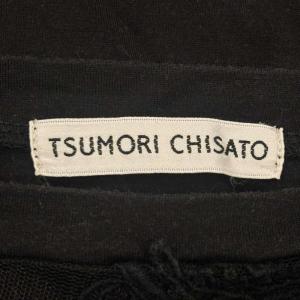 TSUMORI CHISATO Tシャツ カットソー レース 2 黒 ブラック GY61