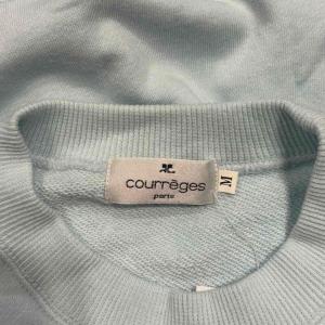 courreges タグ付き トレーナー スウェット 長袖 M ライトブルー GY61