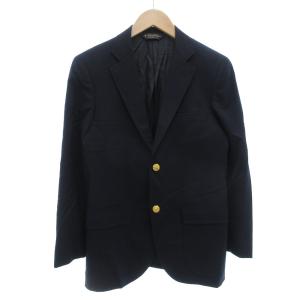 テーラードジャケット ブレザー 紺ブレ シングル 2B 総裏地 センターベント ウール 25AHT 紺