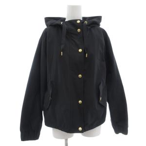 マウンテンパーカー ジップアップ 中綿 裏地キルティング チェック 38 黒 ブラック /GV GY61