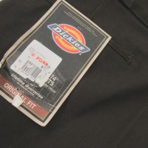 Dickies ワークパンツ 34×32 茶 ブラウン 無地 ストレートシルエット /CK20 GY61