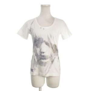 Tシャツ XS 白 ホワイト グラフィックプリント ラウンドネック 半袖 /AO23 GY61