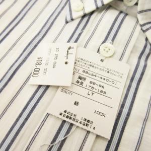 burberrys シャツ LY ホワイト ブルー ストライプ