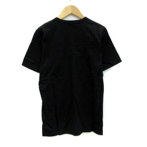Agnes b. homme Tシャツ カットソー 半袖 ロゴプリント T0 黒 ブラック /SM12 GY61