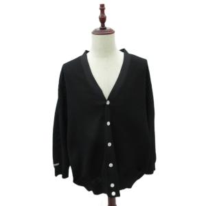 ニットカーディガン 2 黒 ブラック Vネック /HO16 GY61