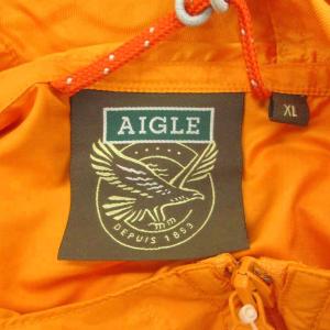AIGLE ジャケット マウンテンパーカー ミドル丈 XL オレンジ /HO34 GY61