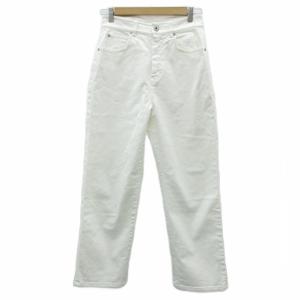 デニムパンツ ジーンズ ストレート W30 オフホワイト ハイウエスト /HO2 GY61