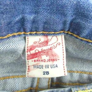 TRUE RELIGION CANDICE デニムパンツ ジーンズ ロング丈 ブーツカット 28 ブルー ウォッシュ加工 /SY34